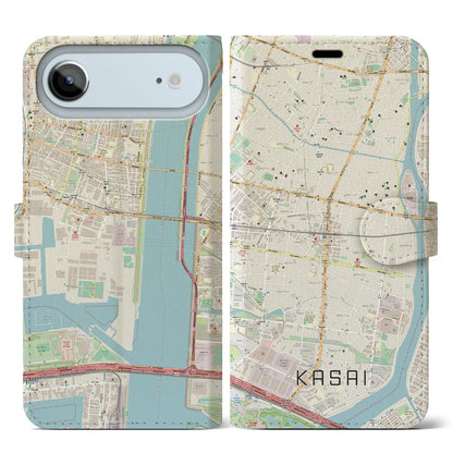 【葛西（東京都）】地図柄iPhoneケース（手帳タイプ）
