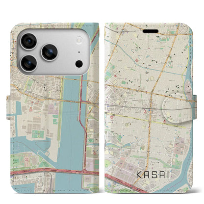 【葛西（東京都）】地図柄iPhoneケース（手帳タイプ）