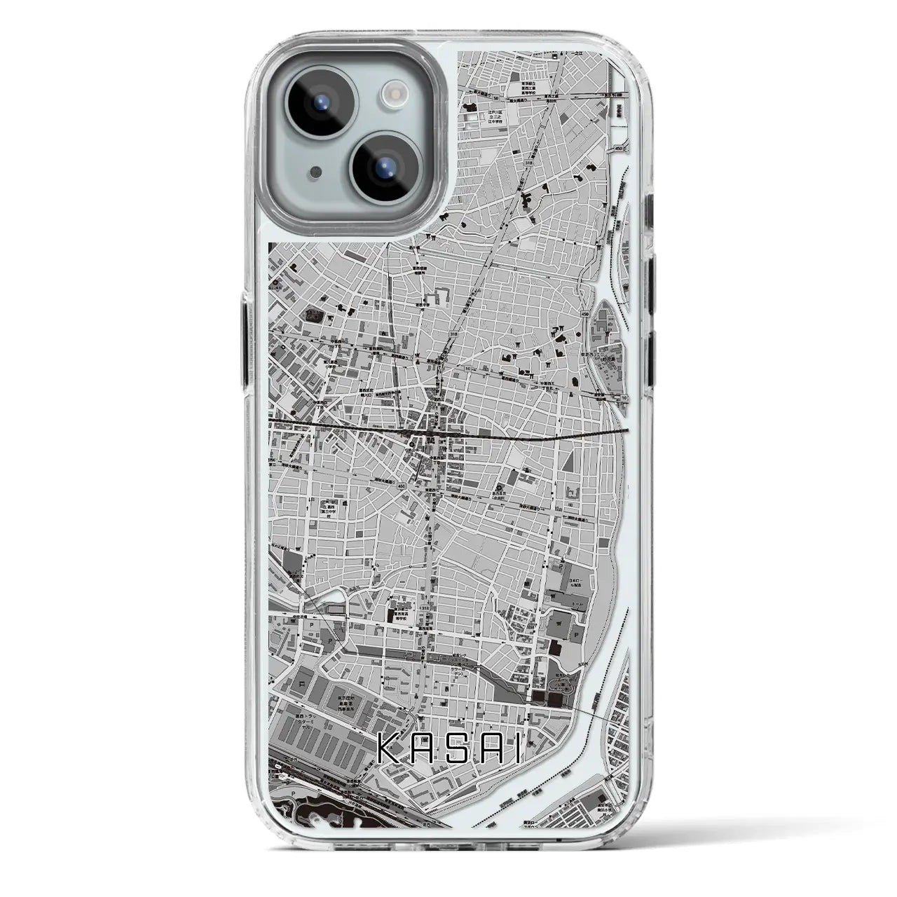 【葛西（東京都）】地図柄iPhoneケース（MagSafeタイプ）