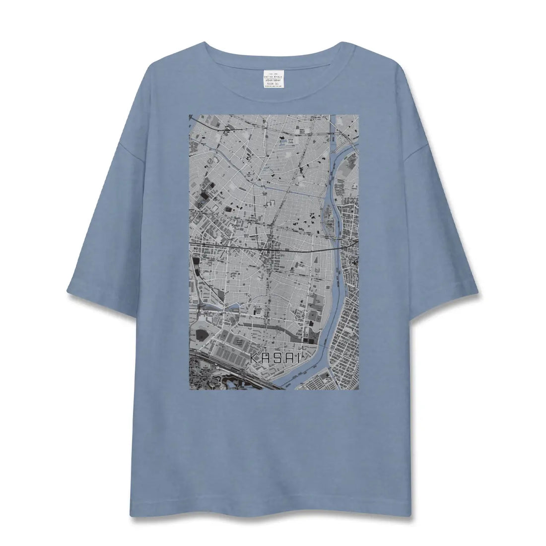 【葛西（東京都）】地図柄ビッグシルエットTシャツ
