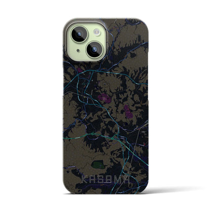 【笠間（茨城県）】地図柄iPhoneケース（バックカバータイプ）