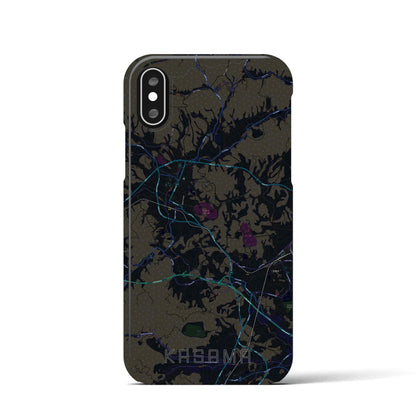 【笠間（茨城県）】地図柄iPhoneケース（バックカバータイプ）