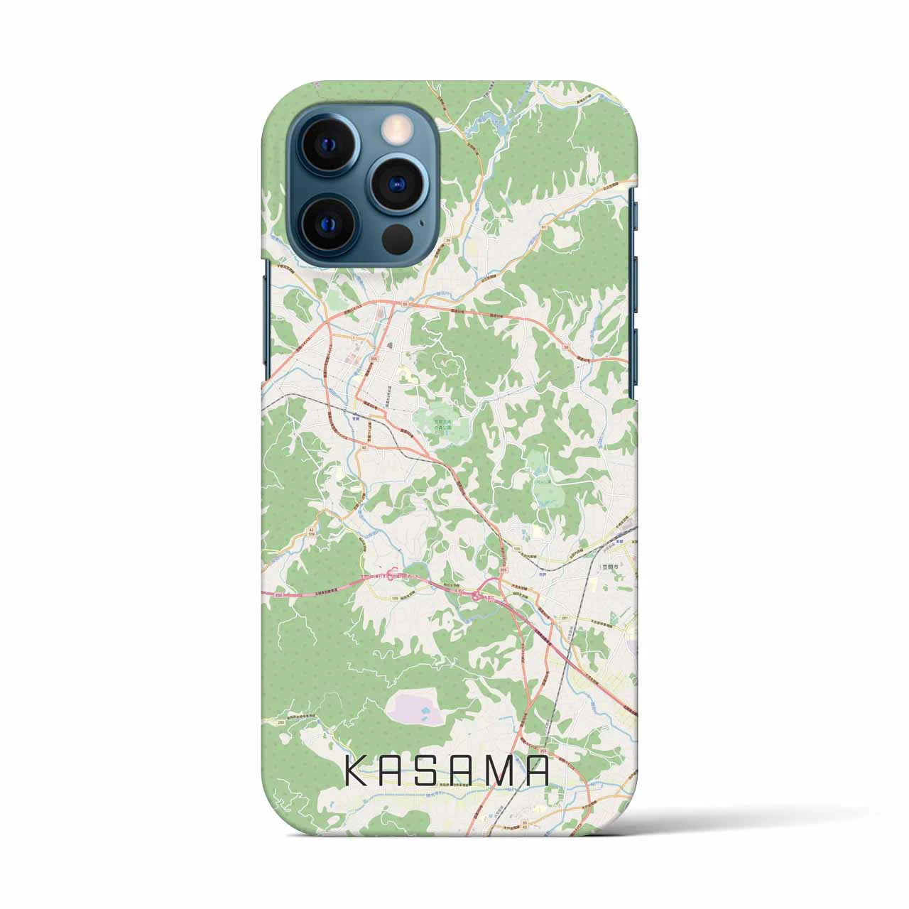 【笠間（茨城県）】地図柄iPhoneケース（バックカバータイプ）
