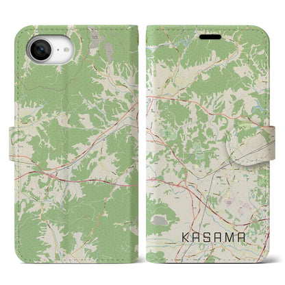 【笠間（茨城県）】地図柄iPhoneケース（手帳タイプ）