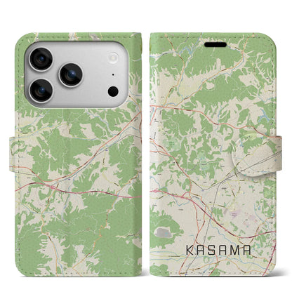 【笠間（茨城県）】地図柄iPhoneケース（手帳タイプ）