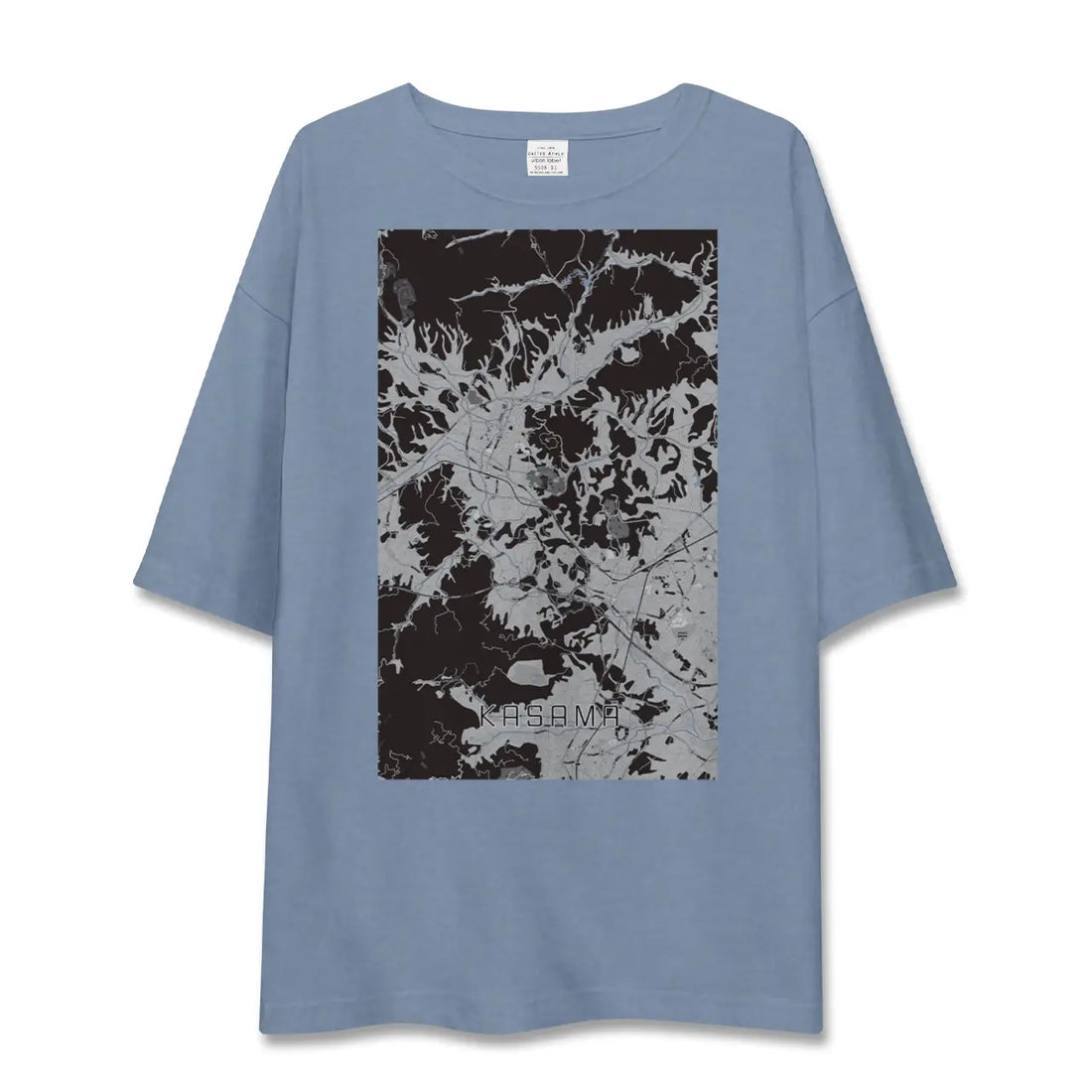 【笠間（茨城県）】地図柄ビッグシルエットTシャツ