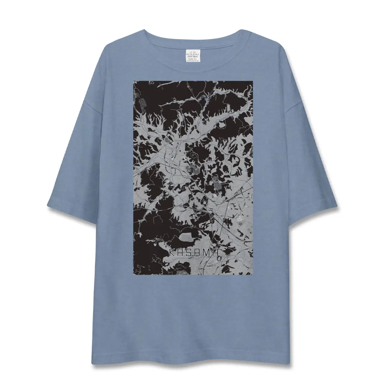 【笠間（茨城県）】地図柄ビッグシルエットTシャツ