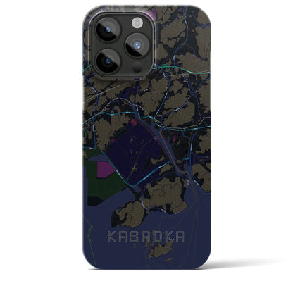 【笠岡（岡山県）】地図柄iPhoneケース（バックカバータイプ）