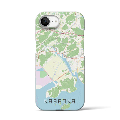 【笠岡（岡山県）】地図柄iPhoneケース（バックカバータイプ）