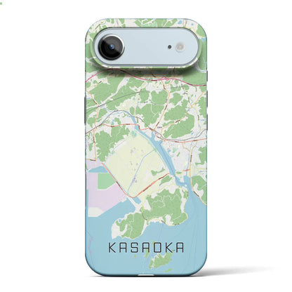 【笠岡（岡山県）】地図柄iPhoneケース（バックカバータイプ）