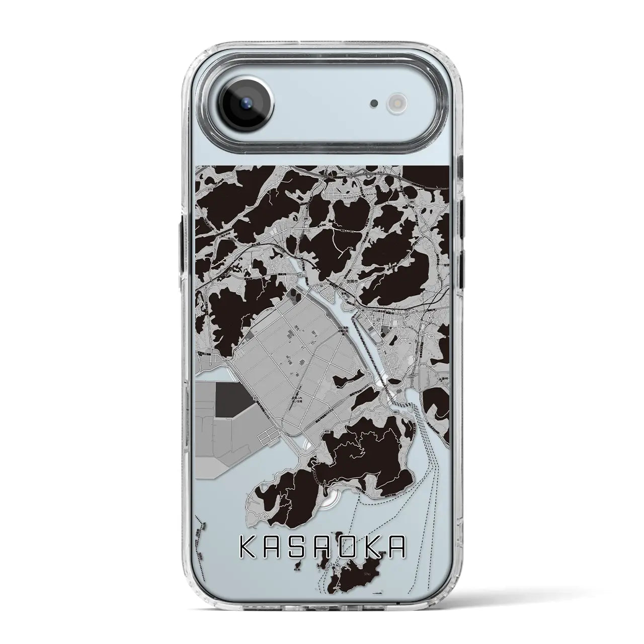 【笠岡（岡山県）】地図柄iPhoneケース（MagSafeタイプ）