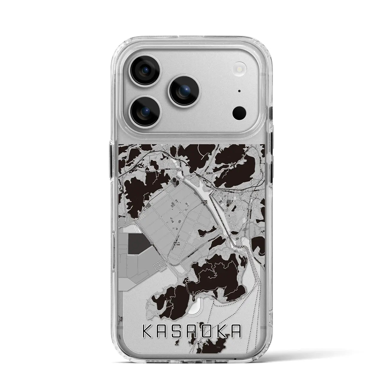 【笠岡（岡山県）】地図柄iPhoneケース（MagSafeタイプ）