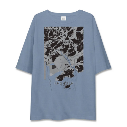 【笠岡（岡山県）】地図柄ビッグシルエットTシャツ