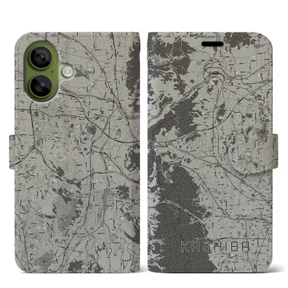 【香芝（奈良県）】地図柄iPhoneケース（手帳タイプ）