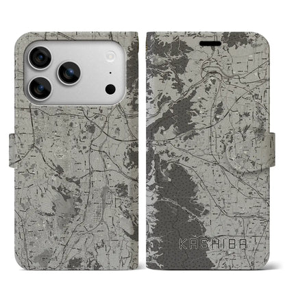 【香芝（奈良県）】地図柄iPhoneケース（手帳タイプ）