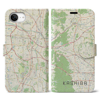 【香芝（奈良県）】地図柄iPhoneケース（手帳タイプ）