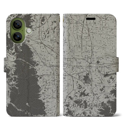 【橿原（奈良県）】地図柄iPhoneケース（手帳タイプ）