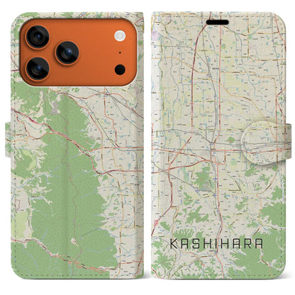 【橿原（奈良県）】地図柄iPhoneケース（手帳タイプ）