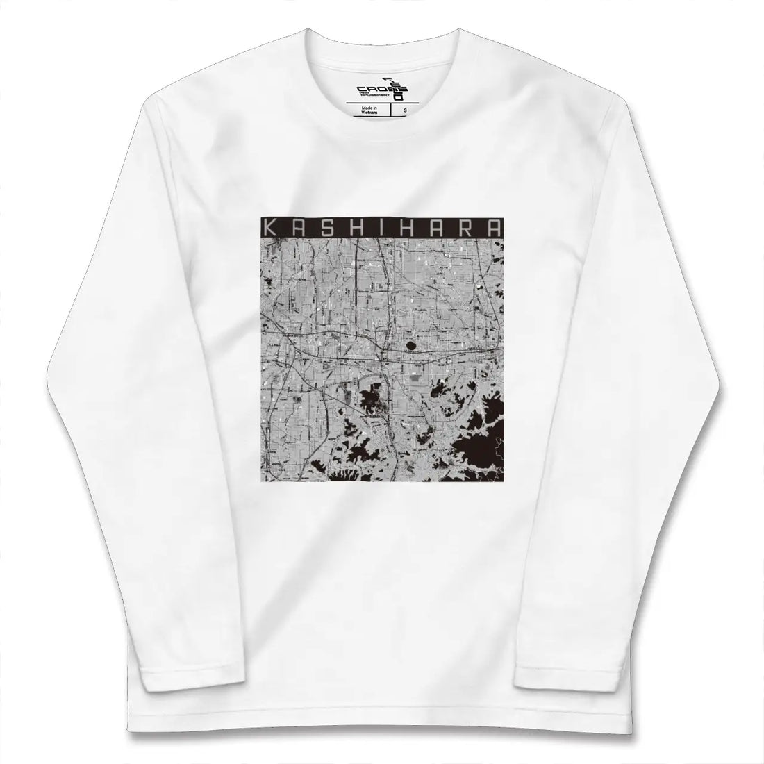 【橿原（奈良県）】地図柄ロングスリーブTシャツ