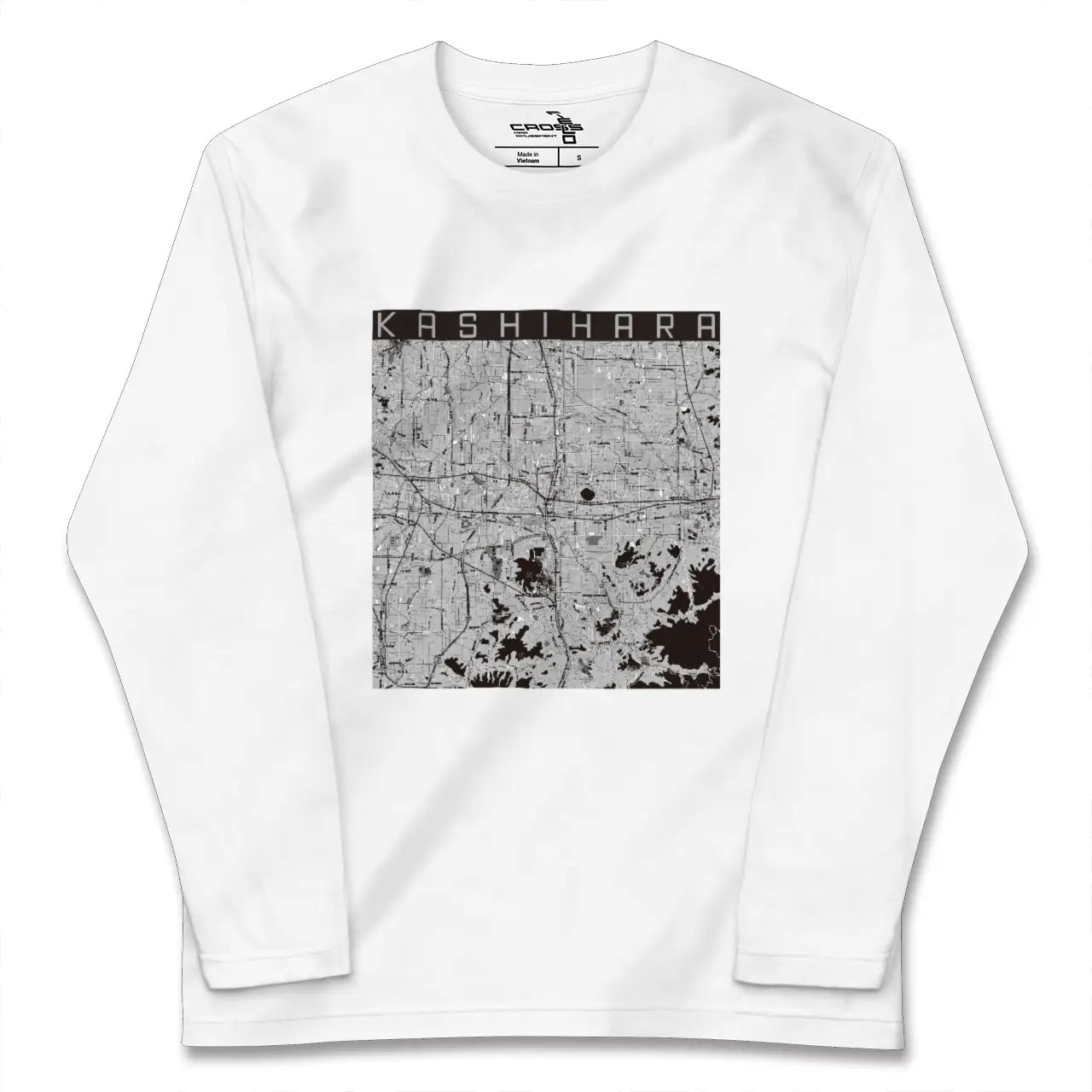 【橿原（奈良県）】地図柄ロングスリーブTシャツ