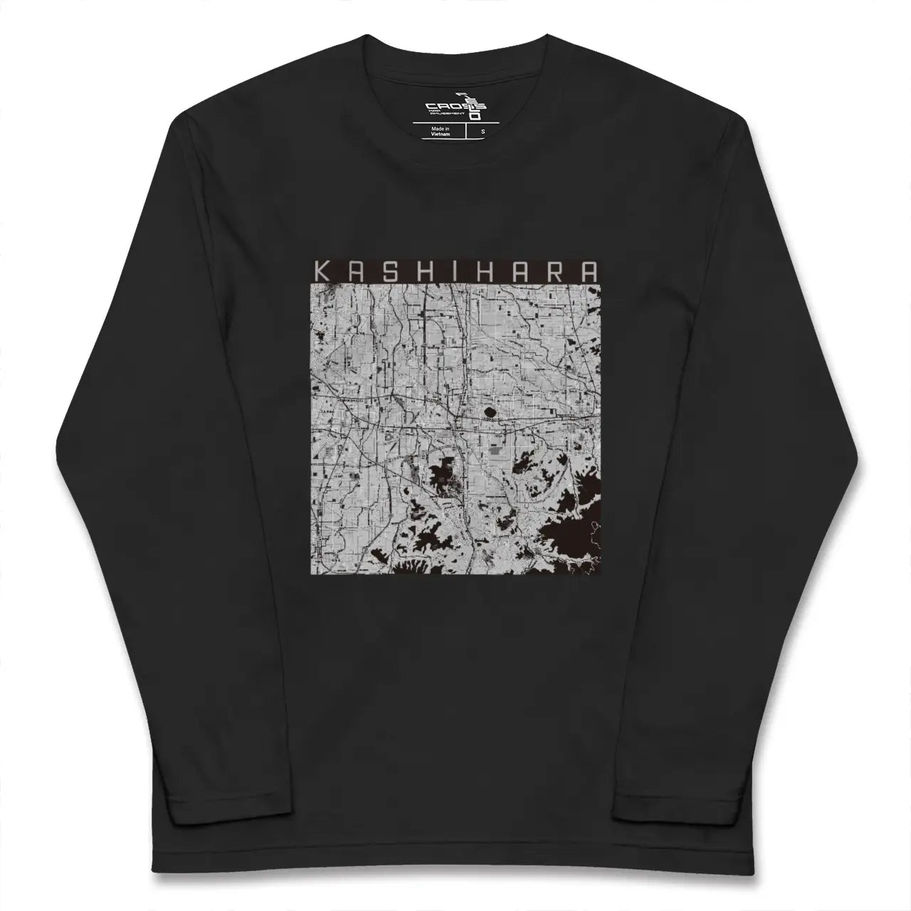 【橿原（奈良県）】地図柄ロングスリーブTシャツ