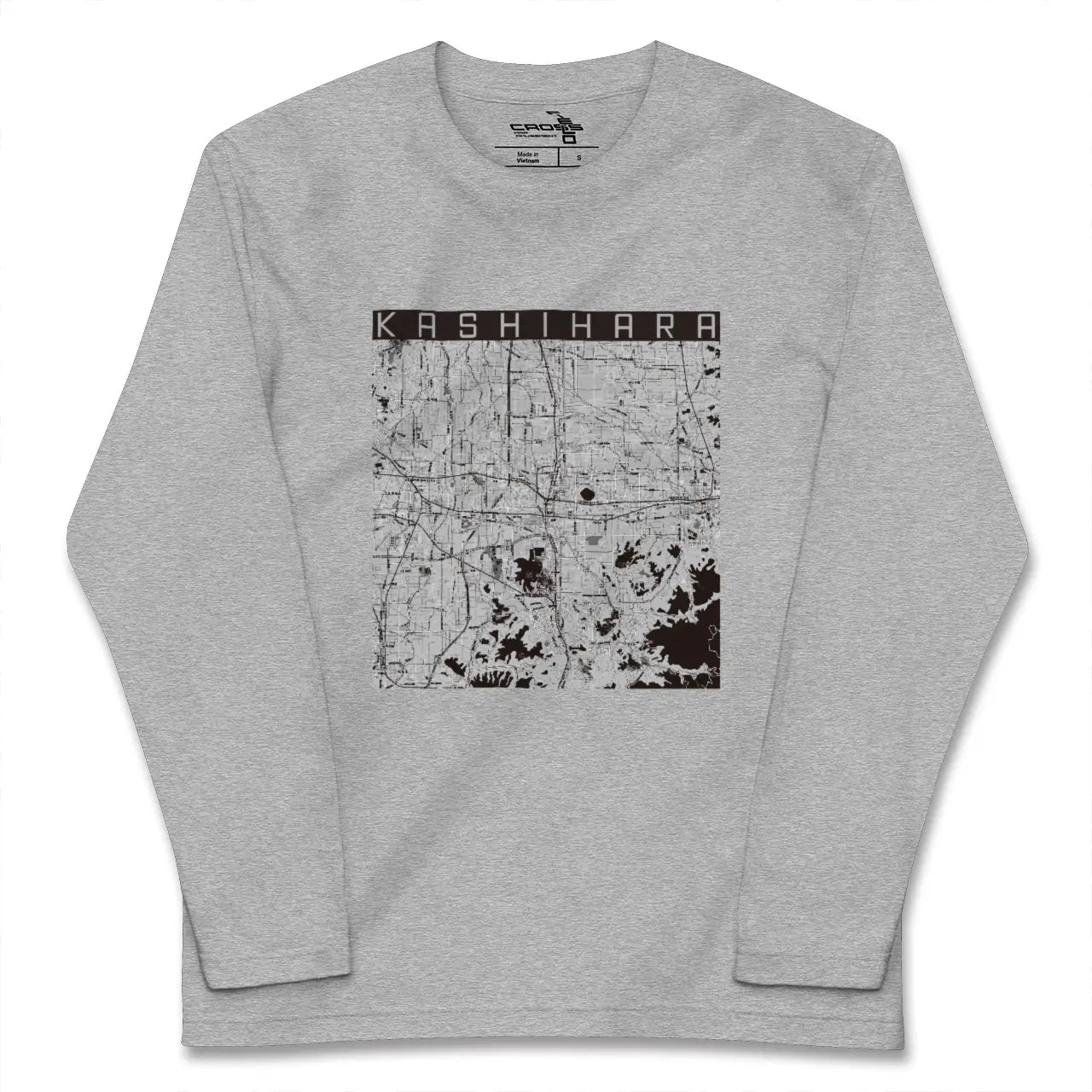 【橿原（奈良県）】地図柄ロングスリーブTシャツ