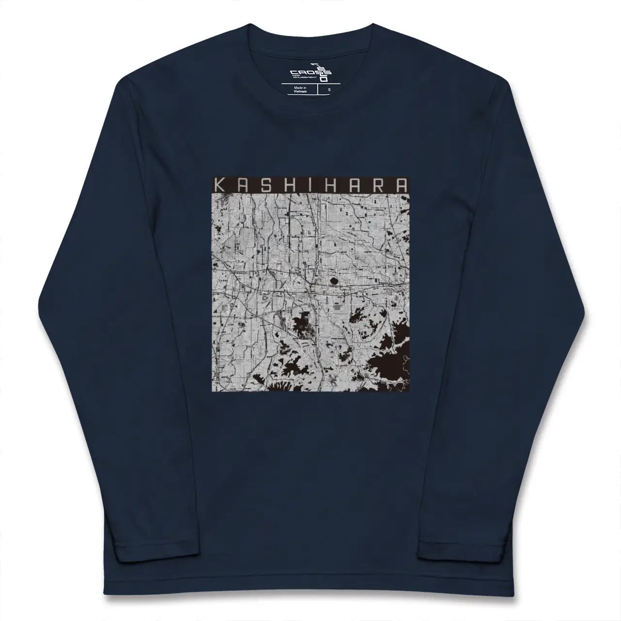 【橿原（奈良県）】地図柄ロングスリーブTシャツ
