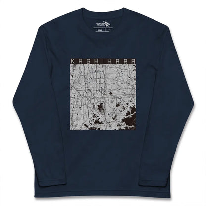【橿原（奈良県）】地図柄ロングスリーブTシャツ
