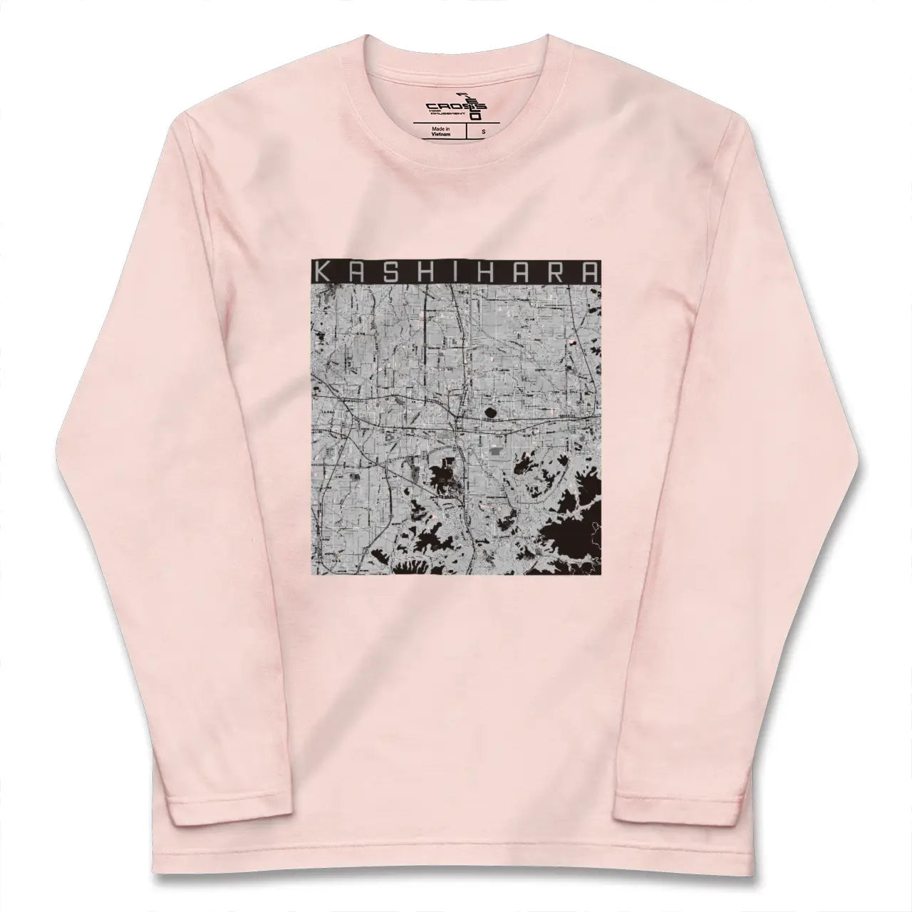 【橿原（奈良県）】地図柄ロングスリーブTシャツ