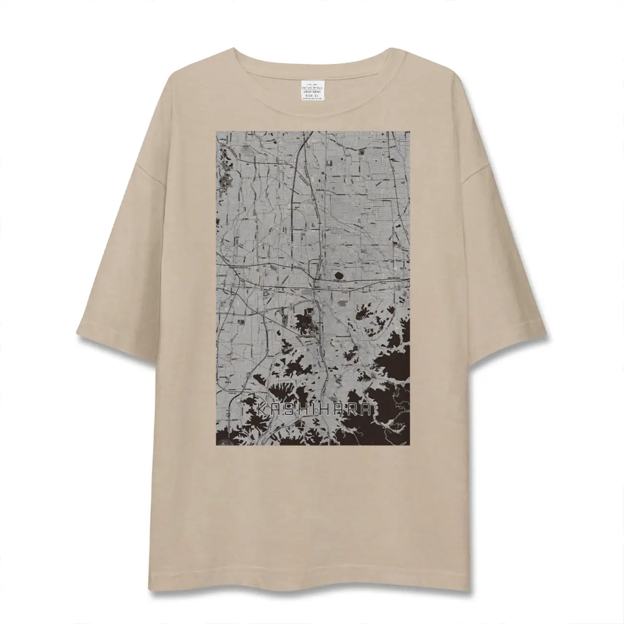 【橿原（奈良県）】地図柄ビッグシルエットTシャツ