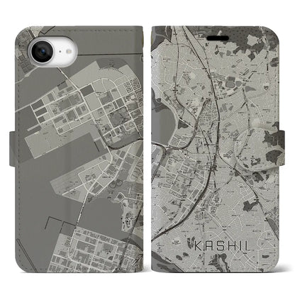 【香椎（福岡県）】地図柄iPhoneケース（手帳タイプ）