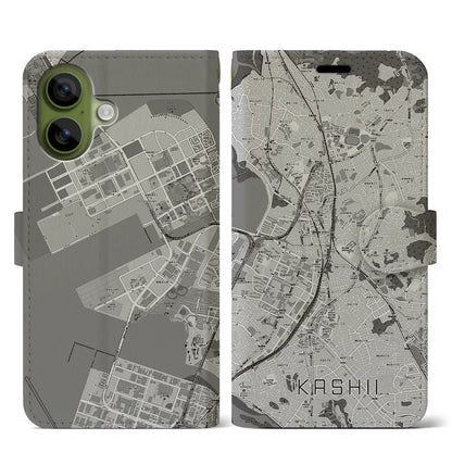 【香椎（福岡県）】地図柄iPhoneケース（手帳タイプ）