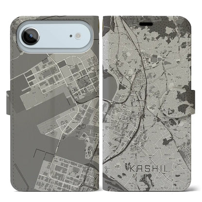 【香椎（福岡県）】地図柄iPhoneケース（手帳タイプ）