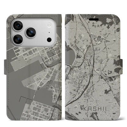 【香椎（福岡県）】地図柄iPhoneケース（手帳タイプ）