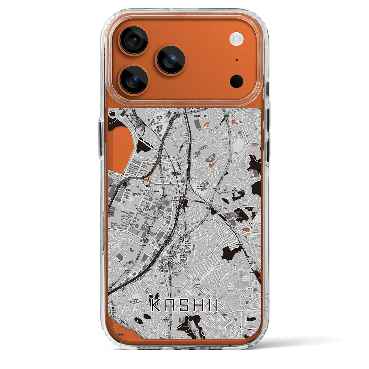 【香椎（福岡県）】地図柄iPhoneケース（MagSafeタイプ）