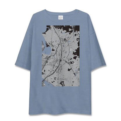 【香椎（福岡県）】地図柄ビッグシルエットTシャツ