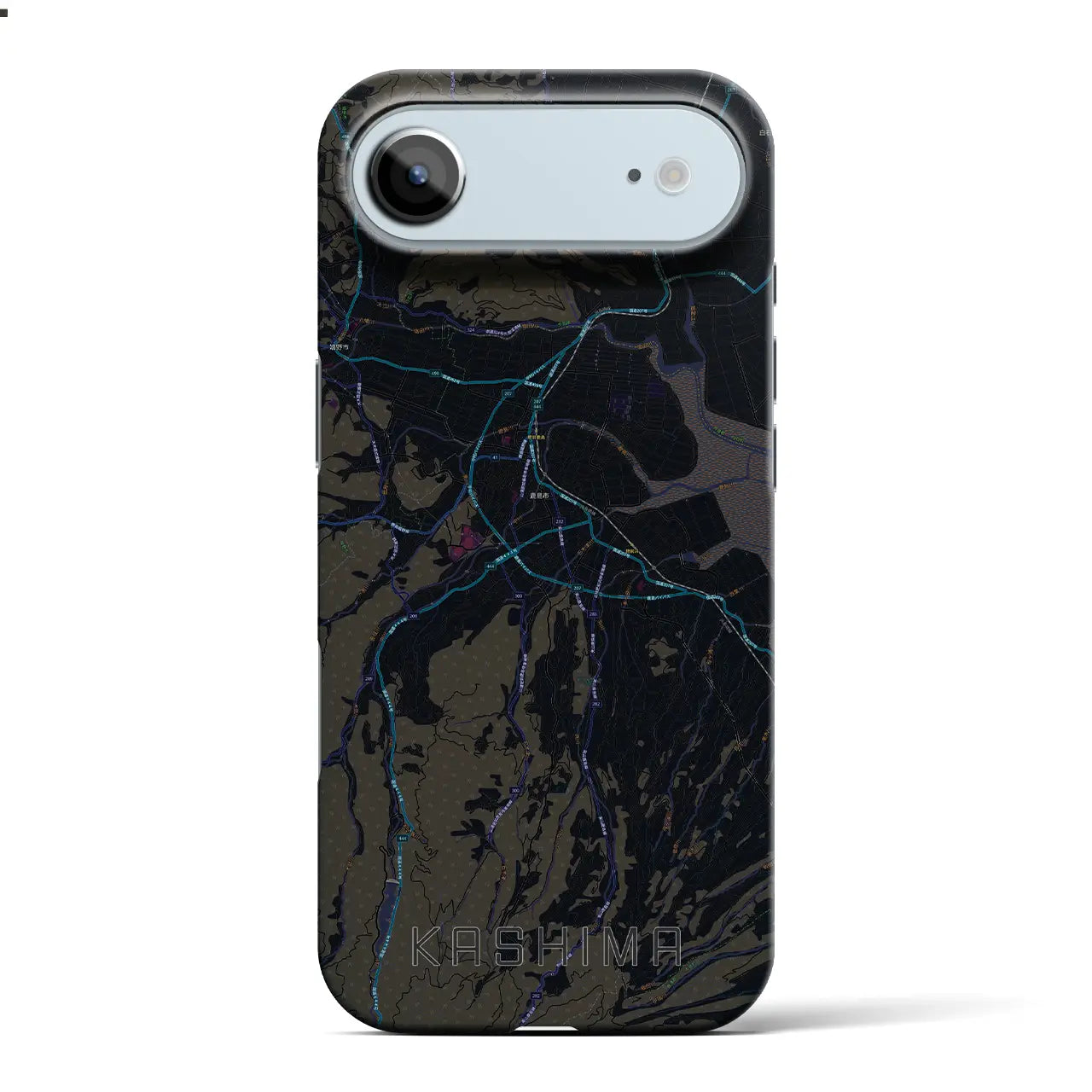 【鹿島（佐賀県）】地図柄iPhoneケース（バックカバータイプ）