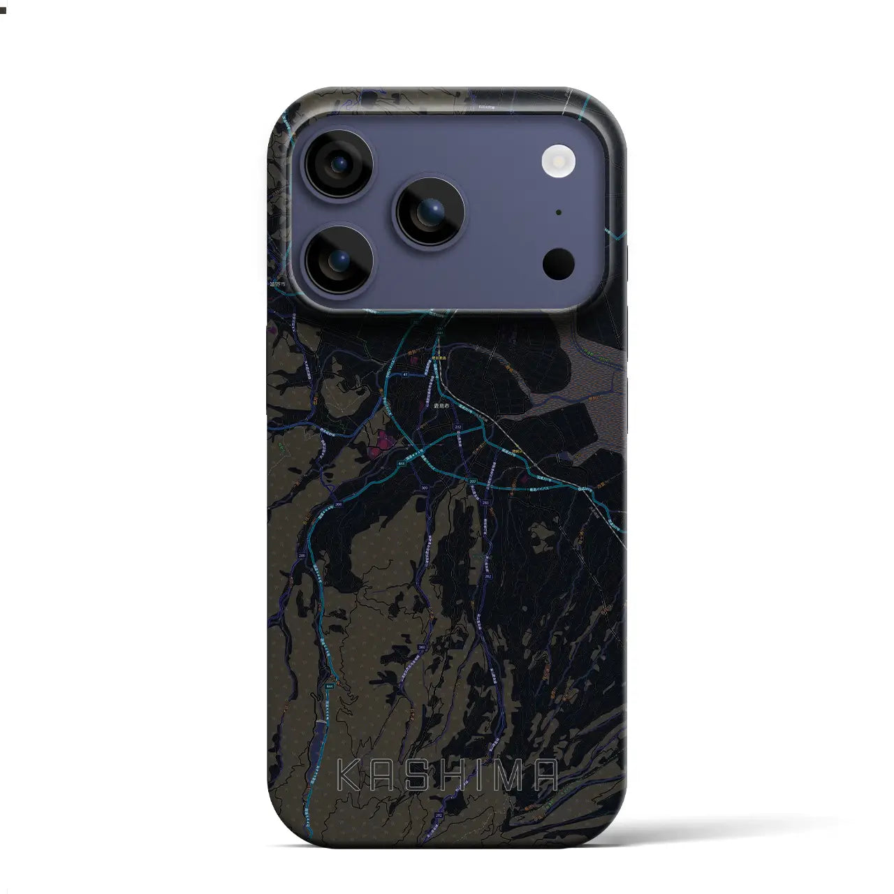 【鹿島（佐賀県）】地図柄iPhoneケース（バックカバータイプ）