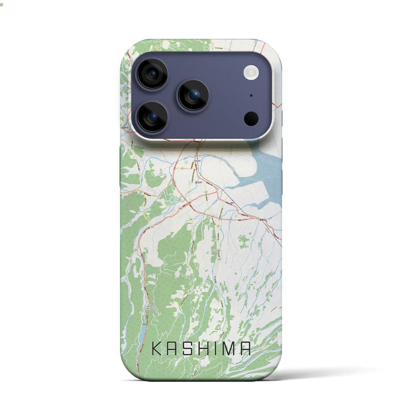 【鹿島（佐賀県）】地図柄iPhoneケース（バックカバータイプ）