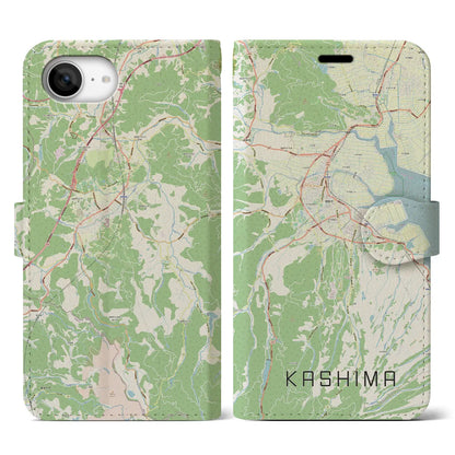 【鹿島（佐賀県）】地図柄iPhoneケース（手帳タイプ）