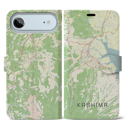 【鹿島（佐賀県）】地図柄iPhoneケース（手帳タイプ）