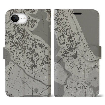 【鹿島（茨城県）】地図柄iPhoneケース（手帳タイプ）