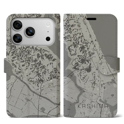 【鹿島（茨城県）】地図柄iPhoneケース（手帳タイプ）