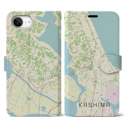 【鹿島（茨城県）】地図柄iPhoneケース（手帳タイプ）
