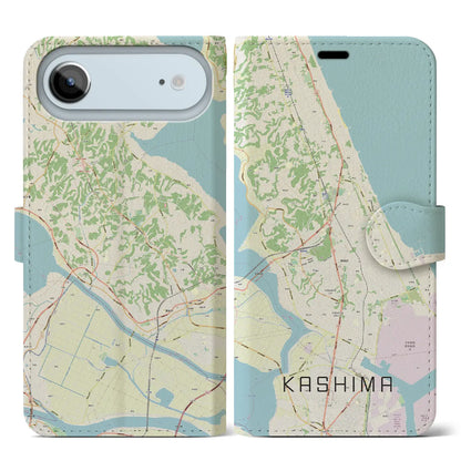 【鹿島（茨城県）】地図柄iPhoneケース（手帳タイプ）