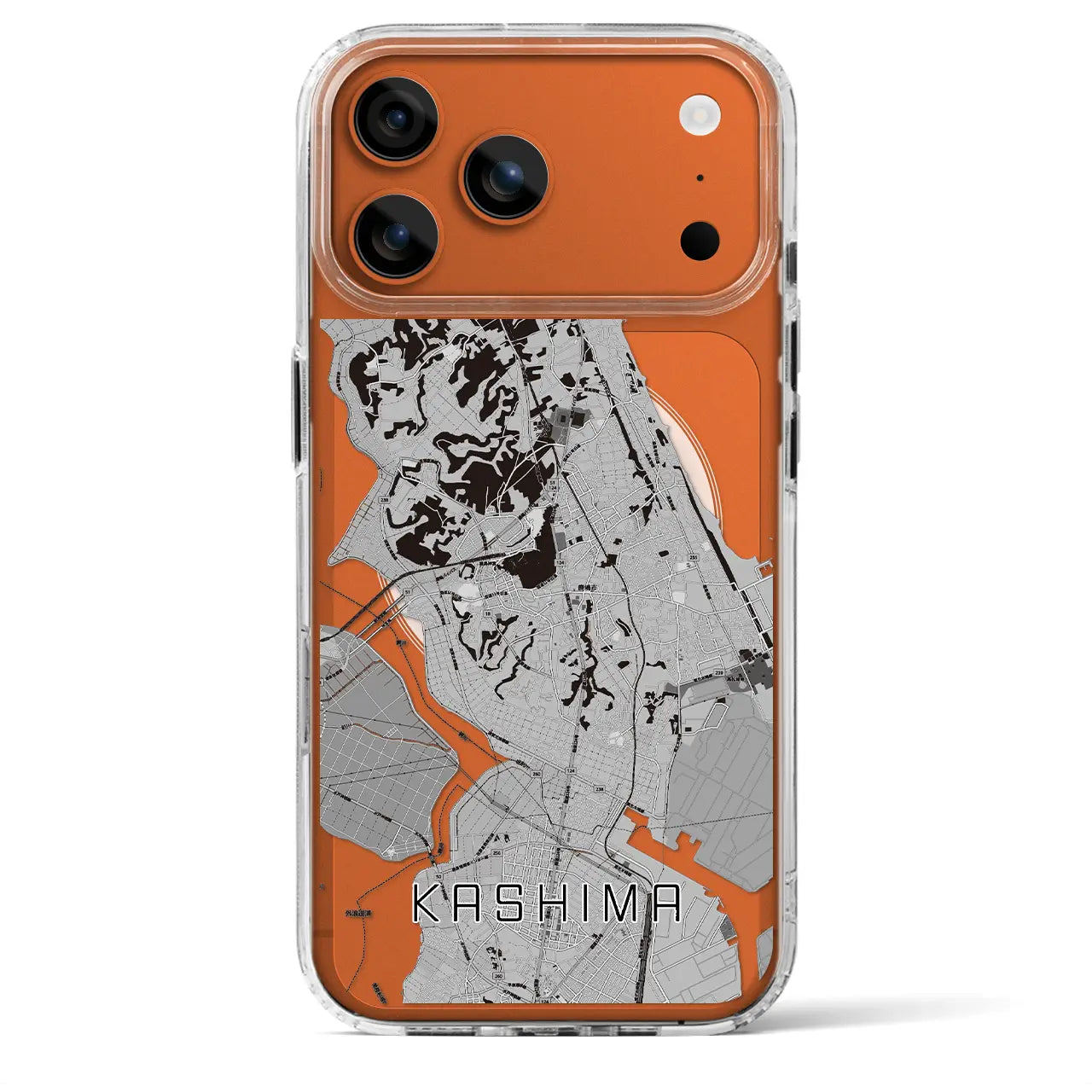 【鹿島（茨城県）】地図柄iPhoneケース（MagSafeタイプ）