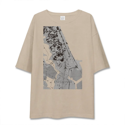 【鹿島（茨城県）】地図柄ビッグシルエットTシャツ