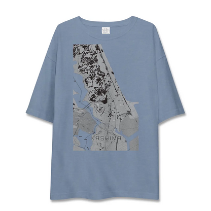 【鹿島（茨城県）】地図柄ビッグシルエットTシャツ