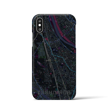 【鹿島田（神奈川県）】地図柄iPhoneケース（バックカバータイプ）