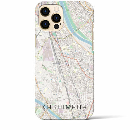 【鹿島田（神奈川県）】地図柄iPhoneケース（バックカバータイプ）